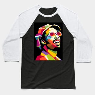 Stevie wonder wpap pop art Baseball T-Shirt